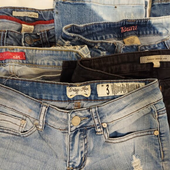 Pre-Loved Women's 5 Pair Jean Bundle-Size 3 - Picture 1 of 8